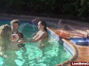 Strip Pop A shot in the swimming turns hardcore 12/16