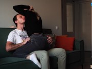 A pretty neighbor in skinny jeans seduced me for hot sex 1/16