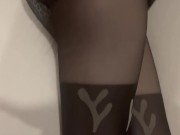 he comes to cum on my tights then leaves 8/16