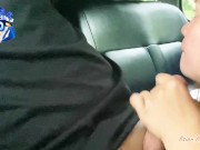 UBER DRIVER COULDN’t RESIST ASKING FOR A BLOWJOB. RISKY PUBLIC OUTDOOR BLOWJOB CUM IN MOUTH 9/16