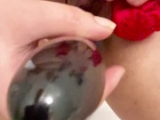 Title: Insanely Hot Solo Session - Panty Pee Play, Deep Wet Fingering, Kinky Fetish, Intense Masturb 6/16