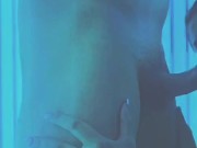 RISKY  PUBLIC TAN STUDIO BJ CUMM ON FACE 7/16