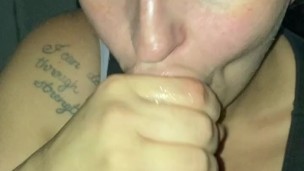 Sucking dick before work