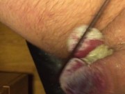 Tapping my balls with Drumsticks 10/16