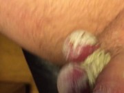 Tapping my balls with Drumsticks 16/16