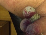 Tapping my balls with Drumsticks 6/16