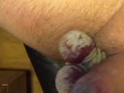 Tapping my balls with Drumsticks 7/16