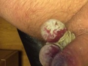 Tapping my balls with Drumsticks 8/16