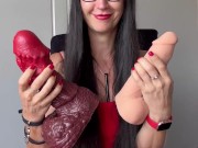 Comparing Girthmasterr with my HUGE Bad Dragon Dildos 9/16