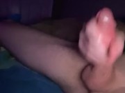 Stroking this big dick 12/16