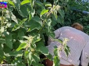 My Dirty PUSSY and THONG got More STINKY after Peeing by the Side of the Road 4/16