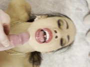 Huge load of cum for MILFs face Valentina Sierra POV 8/16