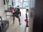 Caught my Asian Horny Maid Masturbating