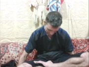 Attempting the lotus pose 14/16