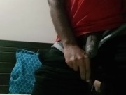 Hairy Desi guy casually masturbating after work 2/16