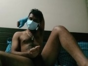 Hairy Desi guy casually masturbating after work 6/16
