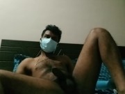 Hairy Desi guy casually masturbating after work 9/16