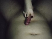 Just a good girl worshipping my cock with her hands and feet 12/16