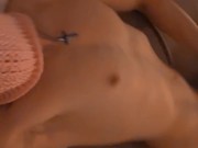 Cute femboy jerking his  dick 11/16