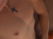 Cute femboy jerking his  dick 12/16