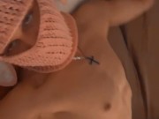 Cute femboy jerking his  dick 6/16