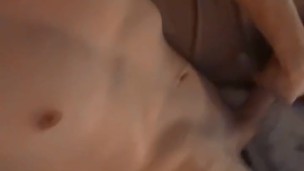 Cute femboy jerking his dick