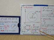 Equation describes a Circle.[JapanMath](Big Natural Tits) 12/16