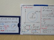 Equation describes a Circle.[JapanMath](Big Natural Tits) 13/16