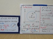 Equation describes a Circle.[JapanMath](Big Natural Tits) 14/16