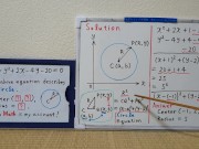 Equation describes a Circle.[JapanMath](Big Natural Tits) 15/16