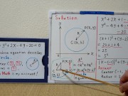 Equation describes a Circle.[JapanMath](Big Natural Tits) 4/16