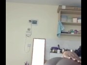 Slid a big black dildo inside her and she loved it 12/16