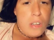 Surprised dildo slid in to far. 12/16