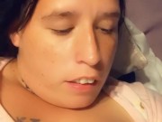 Surprised dildo slid in to far. 2/16