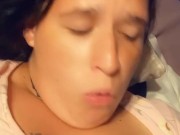 Surprised dildo slid in to far. 6/16