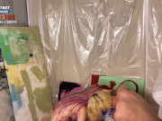 صنع بعض الفنون المثيرة و القذف، على اثدائها. Making sexy art and cum on her tits. SAD 8/16