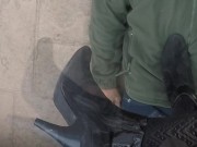 Coming home for lunch and my slave greets me 1/16