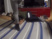 How I enjoy dominating my slave and kicking him 15/16