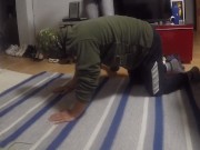 How I enjoy dominating my slave and kicking him 4/16