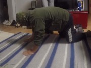 How I enjoy dominating my slave and kicking him 9/16