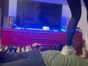 today it's time for exercise and my slave 12/16