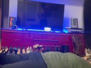 today it's time for exercise and my slave 7/16