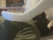 Wearing new socks for my slave 12/16