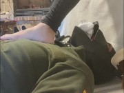 Wearing new socks for my slave 14/16