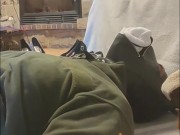 Wearing new socks for my slave 15/16