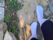 Wearing new socks for my slave 6/16