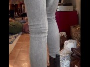 When my slave tries to eat I walk and step on him 15/16