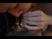 Cum in mouth and on tongue 1/16