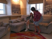 Cute Small Asian Slut for my Stepson! Stepmom Teaches new Babysitter to suck her Stepson's cock! 1/16