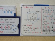 Find the equation of the circle that passes through the 3 points.[JapanMath](Big Natural Tits) 10/16